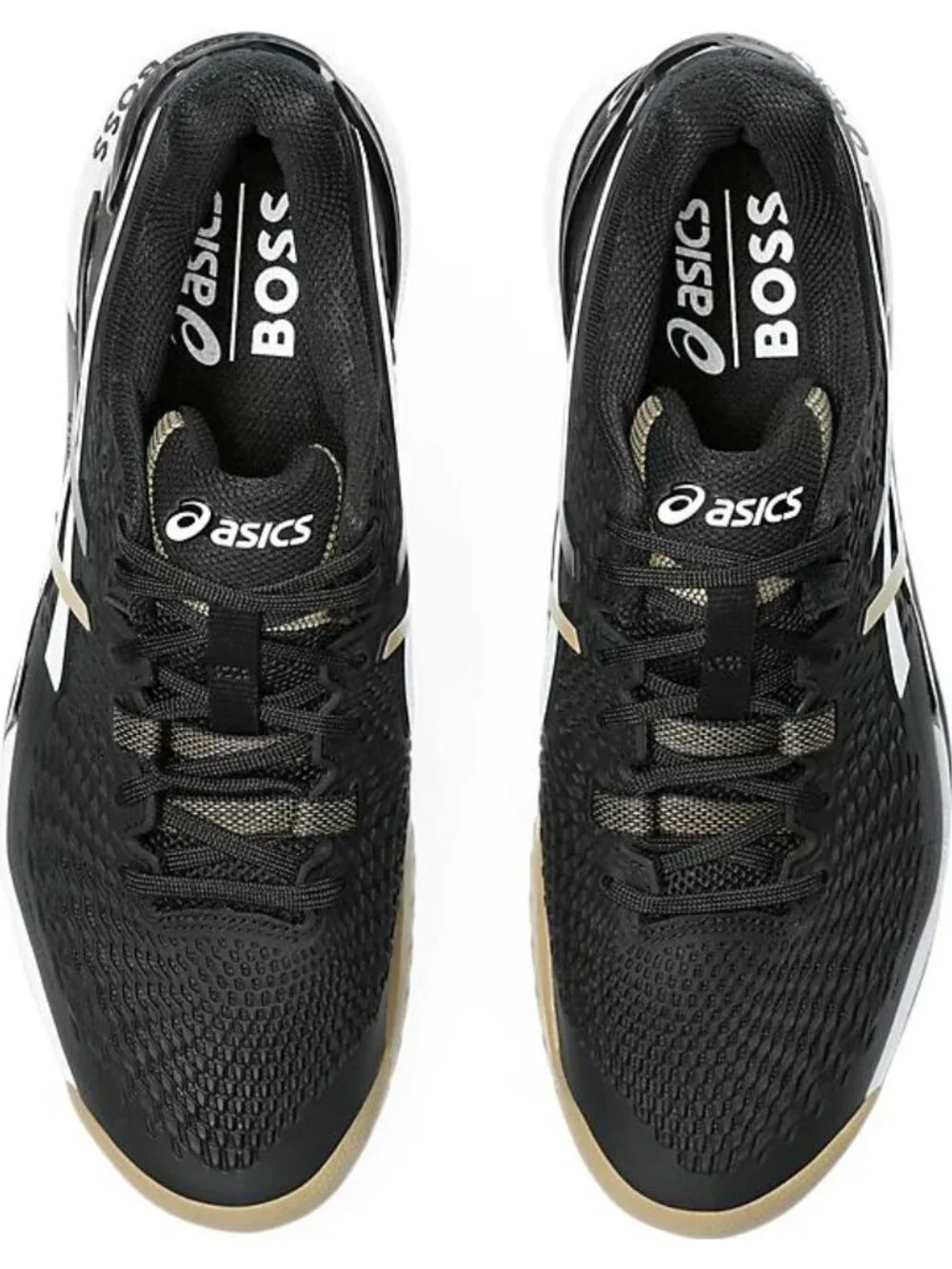 ASICS-Gel-Resolution 9 x Hugo Boss Black Camel Tennis Shoes Men's Size 11.5 NEW